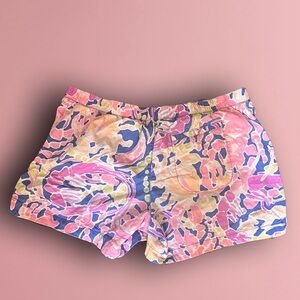 Lilly Pulitzer High Waist Pink and Blue Shorts